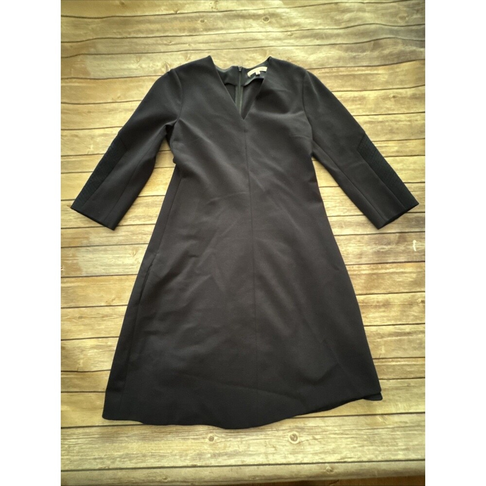 Dorothee Schumacher Size 3 Dress Navy Blue Capsule Wardrobe Formal Heavy